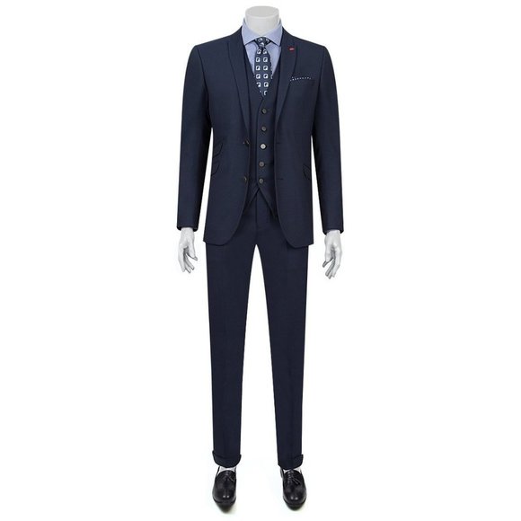 TWEEN Navy Exclusive Suit with Vest (Slim Fit) - Picture 1 of 5